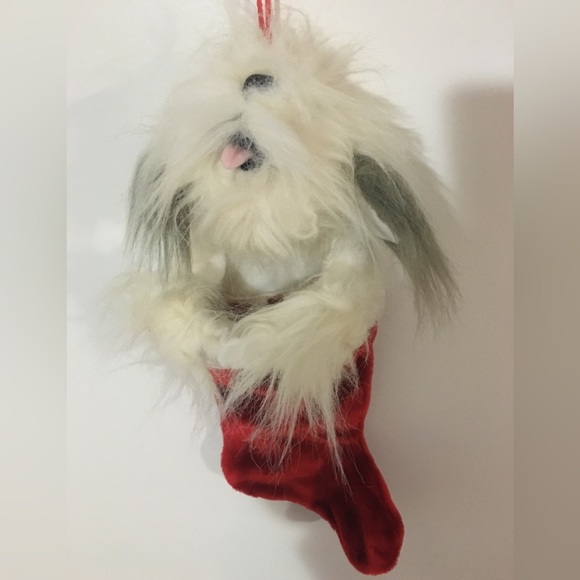 Cutest Christmas Stocking Ever! Fluffy Puppy Dog - Picture 7 of 13